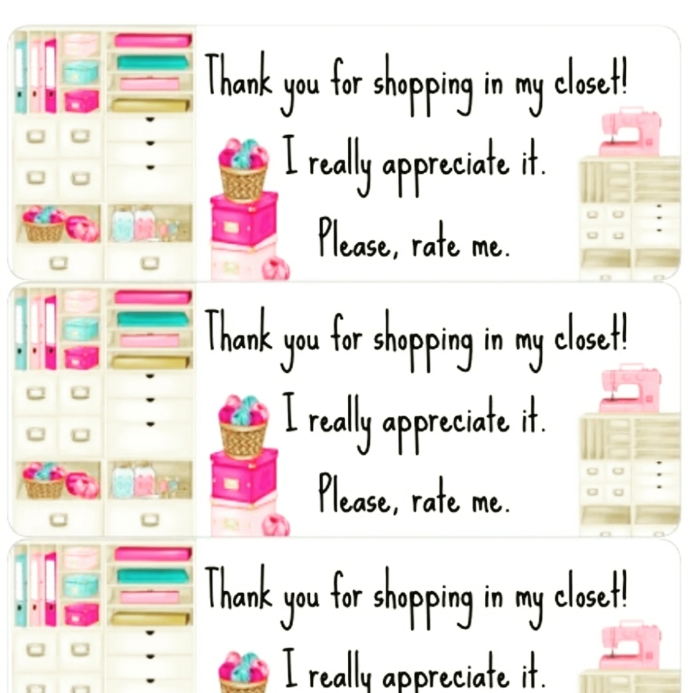 Thank You For Your Order Stickers Labels 

Thank y